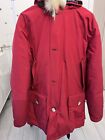 Woolrich Arctic Parka uomo Usato originale Rosso Tg M