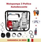 Pompa dell acqua Professionale Motopompa 3 pollici 7,5hp 4 tempi 1000 L/ minuto