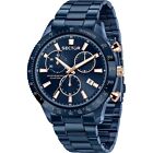 Sector Orologio uomo multifunzione 270 cassa acciaio 46 mm PVD blu indici rosè