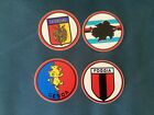 4 ADESIVI SQUADRE CALCIO SAMPDORIA GENOA FOGGIA CATANZARO ANNI  70