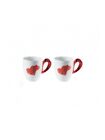 Set 2 tazze guzzini collezione love rosso  11420065