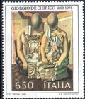 1988 italia repubblica Arte Italiana - De Chirico MNH