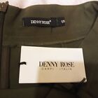 Gonna Denny Rose Taglia S verde cachi made in Italy Nuovo Con Cartellino