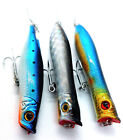 Set 3 Popper Pesca Spinning Pesce Serra Spigola Mare Esca Artificiale EH