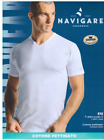 3 T-SHIRT UOMO NAVIGARE MEZZA MANICA  ART. 112 SCOLLO A V  IN  CALDO COTONE