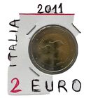 2 Euro 2011- RARE - Unc -Oz - Euro  - Italia  - No Gold - Moneta  5.4.2