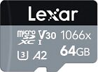 Micro SD Lexar Professional Fino 160MB/s 64 128 256 512 GB + Adattatore SD