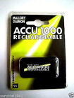 MALLORY DAIMON ACCU1000 Rechargeable - 9V/E/BLOCX22K/RX22