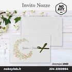 PARTECIPAZIONI PERSONALIZZATE MATRIMONIO NOZZE INVITO BUSTE SPOSI KIT