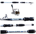 Combo Canna Pesca Spinning Vento 2.10m 10/30g + Mulinello Kaya Trota Bass Travel