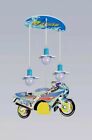 Lampadario moto a sospensione x cameretta bambini lampada moderno bimbi