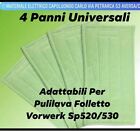 PANNI 4 STRACCI PULILAVA FOLLETTO SP 520 SP 530 UNIVERSALI SOFT PAVIMENTI DURI