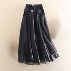 Ladies Punk Mesh Skirt Tulle Layered High Waist Gothic Vintage Style Party Chic