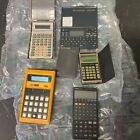 LOT VINTAGE CALCULATOR CASIO TEXAS  HARDEN BSR   6 pieces # M