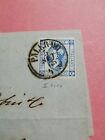 FV91 Litografico 15c Isolato 1863 Palermo Livorno Cover Con Testo Storia Postale