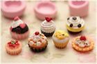 stampi gomma siliconica set forme base cupcake - lotto 7pz fimo cernit formine