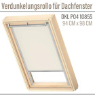 OUTLET VELUX DKLP041085S Verdunkelungsrollo 94x98 Hellbeige/Silberne