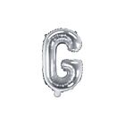 Palloncino FOIL MYLAR ARGENTO lettera G cm 35 0ZK0