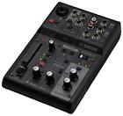 Mixer Yamaha AG03MK2 Mixer a 3 Canali per Streaming Live con Interfaccia Audio U