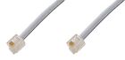 21.st - CAVO TELEFONO GRIGIO VDSL ADSL FIBRA OTTICA RJ11 CAT 7 6P4C-SCHERMATO