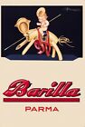 Poster Manifesto vintage Locandina pubblicitaria Pasta Barilla  Stampa 48x32 Cm.