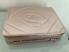 Lancome Metallic Pink Pale Rose Gold Vanity Travel Case - New