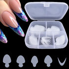 Dual Nail Forms Mould French Sticker Silicone Pads Gel Extension Manicure Tools