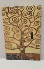 Tela Materica 60x90,l ALBERO DELLA VITA Di KLIMT,QUADRO,DIPINTO