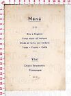 G7891 MENU RISTORANTE ALBERGO CON FIRME AUTOGRAFO 1934