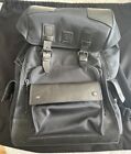 Belstaff Road master Leather Trimmed Rucksack Backpack Black