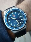 Orologio Diver 200m Marina Militare Steel Case 39 Mm Quadrante Blu, Special Ed.