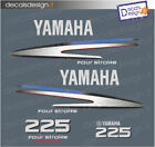 Adesivi calandra motore marino fuoribordo Yamaha 225 cv f225 gommone barca