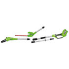 Potatore tagliasiepi multifunzione Greenworks G40PSH