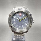 Victorinox Swiss Army Lancer 200 Watch Men 39mm Blue Dial Steel READ!!!!! Runs