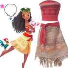 Costume di Halloween ragazze Moana Vaiana Principessa + accessori