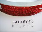 AUSSTELLUNGSTÜCK SWATCH BIJOUX SCHMUCK "ARMREIF CURLED RED BRACLET"