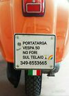 Portatarga Vespa 50 No Fori sul Telaio_Special l r n Porta TARGA motore 125 et3