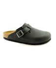 BIRKENSTOCK BOSTON 059463 black nero ciabatta zoccolo uomo fibbia