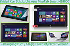 2x klar Clear f. Asus VivoTab Smart ME400C Display Schutz Folie 3-lagig Kristall