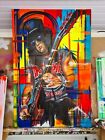 SLASH ABSTRACT PICTURE CANVAS ART ORIGINAL PAINTING