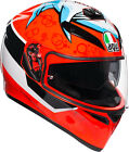 CASCO HELMET INTEGRALE K-3 SV PLK MULTI ATTACK RED WHITE BLACK AGV  SIZE MS