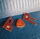 Coppia Mostrine Reparto Fanteria Bersaglieri Pin Department Infantry