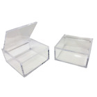 25 SCATOLE BOMBONIERE TRASPARENTI PLEXIGLASS 6x6x3 CM MADE IN ITALY  ETM-SC210C-