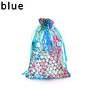 100X Organza Bags Gift Pouches Mesh Sheer Drawstring for Packaging Jewelry Party