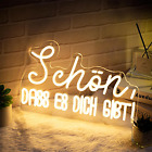 Insegna Al Neon a LED Dass Es Dich Gibt Regali Di Insegne Luminose Con Lettera U