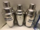 Absolut Vodka 3 shaker bartender, old - rare  - silver