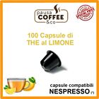 100 capsule cialde THE TE TÈ AL LIMONE compatibili NESPRESSO