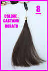 EURO SOCAP Hair Extension clip Fascia Capelli Veri Tessiti Con 4 Clip 100% Remy