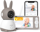 Iegeek 2K Baby Monitor Video E Audio Con 5" LCD, Telecamera Bambini Con Monitor