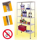 KIT SCAFFALI 100X40X185 AD INCASTRO 5 RIPIANI CON ASTE SPEZZATE NO BULLONI